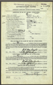 image of Mac's attestation papers